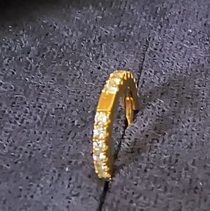 Maria Tash 6.5mm Diamond Eternity Hoop Earring